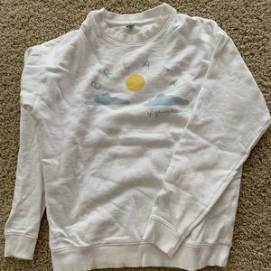 White Yoga With Adriene Breath sweatshirt